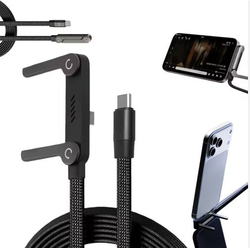 Cable trenzado con Parante 240W Tipo-C a Tipo-C