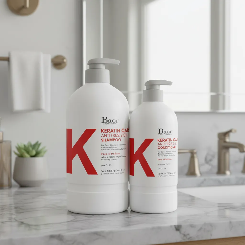 Shampoo Post Alisado + Acondicionador Baor Profesional